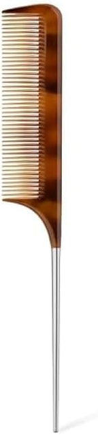 120 Pieces Stainless Steel Rat Tail Comb Brown - Metal Tail Combs for Hair Styling (Parting & Teasing – Barber Hairdressing Comb)