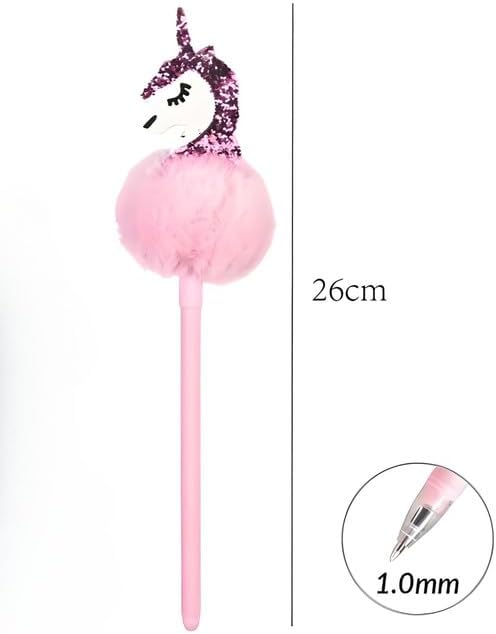 120 Pieces Unicorn Fantasy Ball Pens (1.0mm – 26cm – Assorted Colors – Pack of 4)