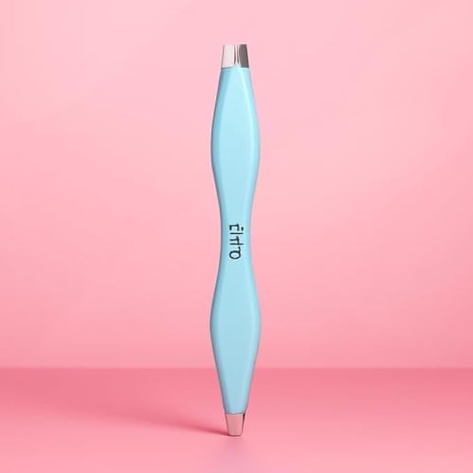 120 Pieces Blue Precision Eyebrow Tweezers - Tweezers for Hair Removal (Makeup & Grooming – Portable Beauty Tweezer for Brows and Face)