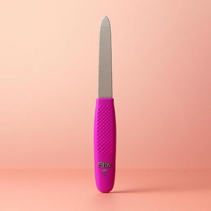 Pink 16cm Nail File - Portable Manicure & Pedicure Nail Filer Emery Board for Home Travel