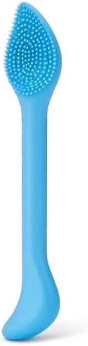 120 Pieces Silicone Facial Cleansing Brush - Soft Face Cleaning Brushes (Blue - Waterproof Exfoliating Scrubber for Deep Pore Cleansing & Makeup Removal)