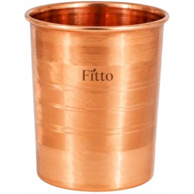 96 Pieces Copper Tumbler Glasses with Hammered Finish (Smooth Rolled Rim – Durable Copper Body for Water and Beverages – Easy to Clean)
