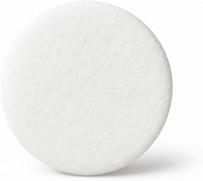 White Facial Sponge - Soft Reusable Face Cleansing & Exfoliating Sponge for Sensitive Skin, Gentle Makeup Remover