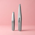 96 Pieces Stainless Steel Tweezer Set 2-Pack - Slant & Point Precision Tweezers for Eyebrow Shaping (Hair Removal – Ingrown Hair – Beauty Grooming)