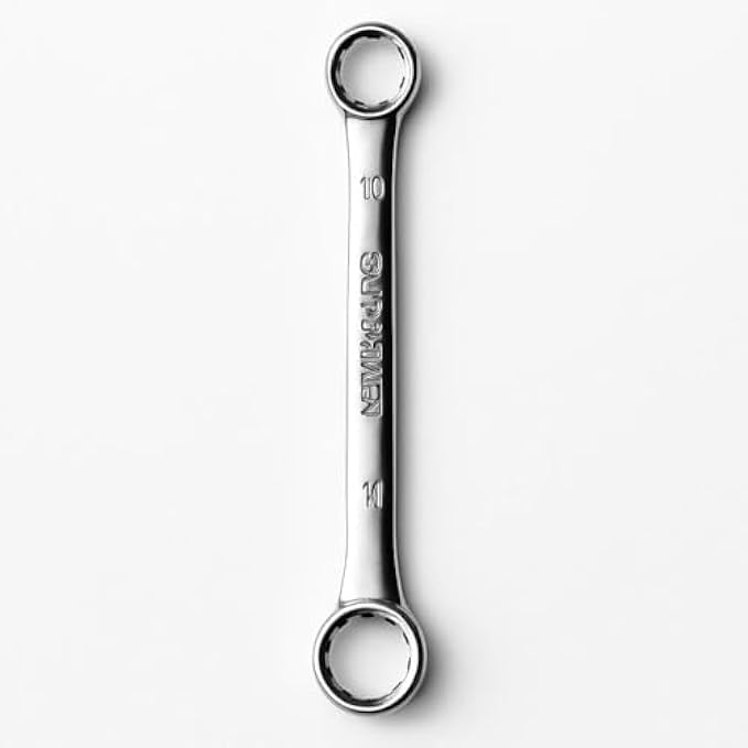 120 Pieces Dual Head Ring Spanners (10x11 mm Double End Box Wrench Chrome Vanadium Hand Tool)
