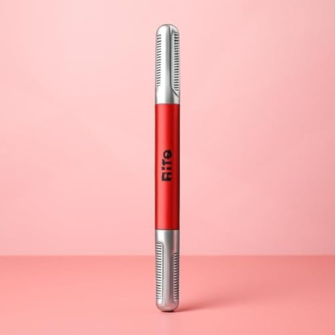 120 Pieces Eyebrow Razor Red - Precision Stainless Steel Facial Hair Trimmer & Eyebrow Shapers for Makeup Touch-Up (Shaving & Dermaplaning)