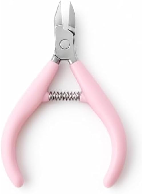 Cuticle Nipper Stainless Steel Nail Nipper Pink - Manicure Pedicure Cuticle Trimmer Cutter for Dead Skin Nail Care