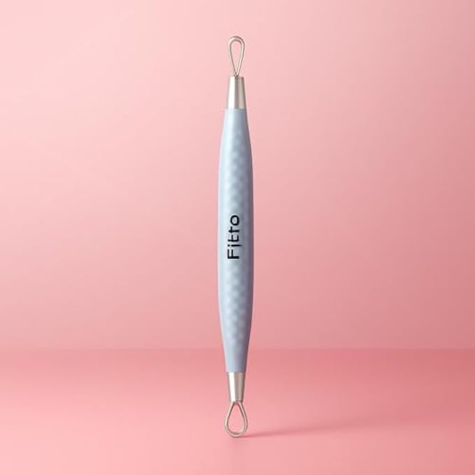 120 Pieces Blackhead Remover Set - 10 Stainless Steel Comedone Extractors (Pimple Remover Kit with Travel Case for Face Pore Cleaner & Acne Blemish Removal)