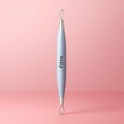 Blackhead Remover Set - 10 Stainless Steel Comedone Extractors, Pimple Remover Kit with Travel Case for Face Pore Cleaner & Acne Blemish Removal