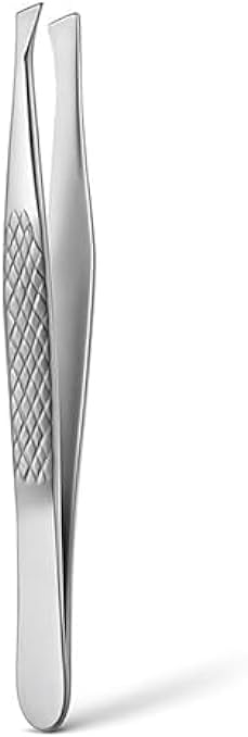 144 Pieces Stainless Steel Tweezers (8.5cm - Precision Slant Tip Eyebrow Tweezer for Hair Removal – Facial Grooming & Beauty)