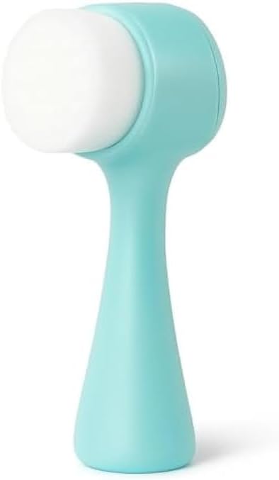 96 Pieces Blue Silicone Face Scrub Brush - Facial Cleansing Brush & Exfoliators (Gentle Pore Cleanser & Massager for Daily Skincare)
