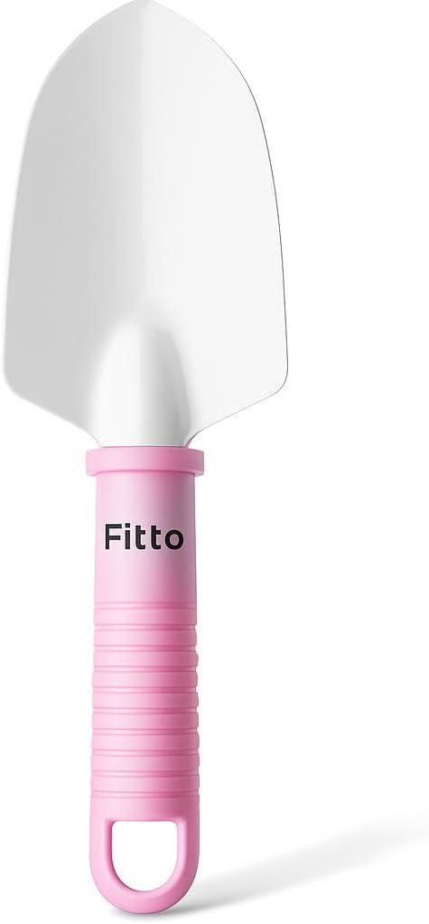 120 Pieces Small Gardening Trowels with White Metal Scoop and Pink Plastic Handle