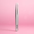 144 Pieces Stainless Steel Tweezers (10cm - Slant Tip Eyebrow Tweezer for Precision Hair Removal & Grooming)