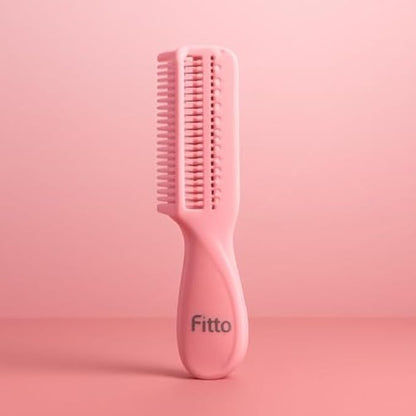 Hair Roller Clip 10.5cm Pink - Self-Grip No-Heat Hair Curler Roller Clip for Styling & Volume, Velcro Hair Sectioning Clip