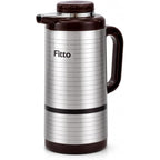 72 Pieces Stainless Steel Insulated Thermal Flasks with Handle and Pour Spout (Leak-Resistant Hot and Cold Beverage Jug for Home – Office and Travel – Silver and Dark Brown)