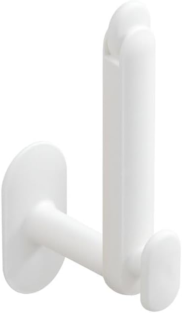 L-Shaped Rotating Multifunctional Hook – Adjustable Swing Arm – White