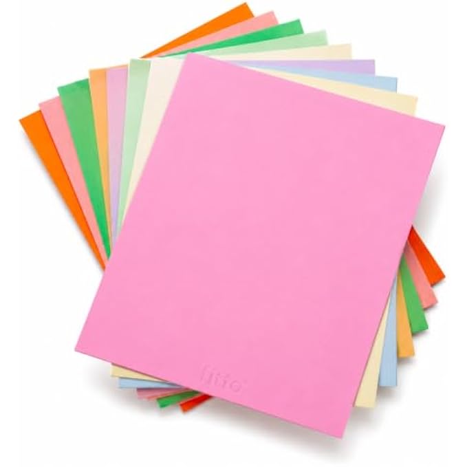 120 Pieces Color Card Boards (10 Assorted 180 GSM Sheets – 32 x 24 cm Craft Paper for DIY Projects – School Work and Decorations)
