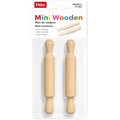 144 Pieces Mini Wooden Rolling Pin Sets (2-Piece 24 cm Smooth Rolling Tools with Easy-Grip Handles for Dough – Fondant – Cookies and Crafts)