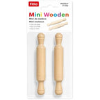 144 Pieces Mini Wooden Rolling Pin Sets (2-Piece 24 cm Smooth Rolling Tools with Easy-Grip Handles for Dough – Fondant – Cookies and Crafts)