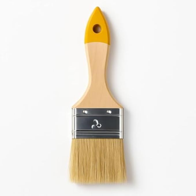 120 Pieces 2 Inch Paint Brush Wooden Handles (Flat Paintbrush for Trim & Edges – Interior & Exterior Painting – DIY House – Latex & Oil Paint)