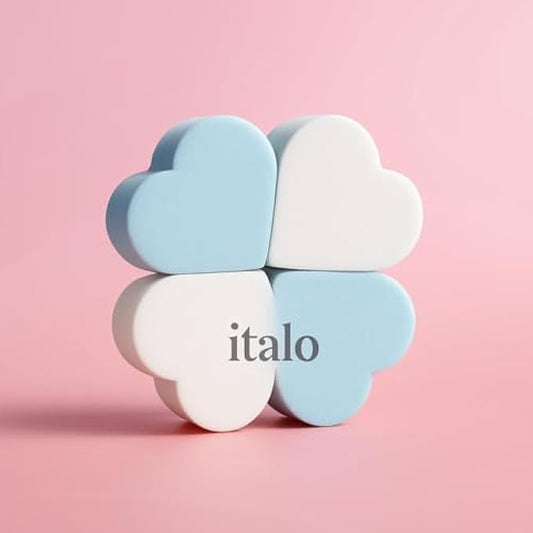 Heart Shaped Makeup Sponges Pack of 4 - Beauty Blending Cosmetic Sponges for Foundation Concealer Contour Reusable Latex-Free