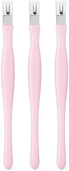 144 Pieces Cuticle Knife Set of 3 Pink - Nail Cuticle Remover & Trimmers (Stainless Steel Manicure Pedicure Tool – Cuticle Pusher Knife for Nail Care)