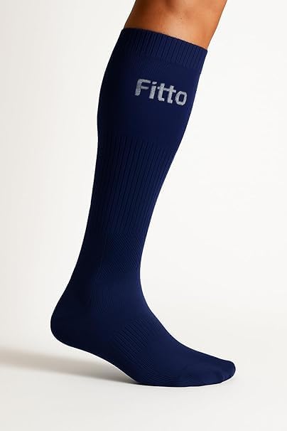 96 Pieces Anti-Slip Navy Blue Football Socks for Kids - Comfortable & Durable Sports Socks