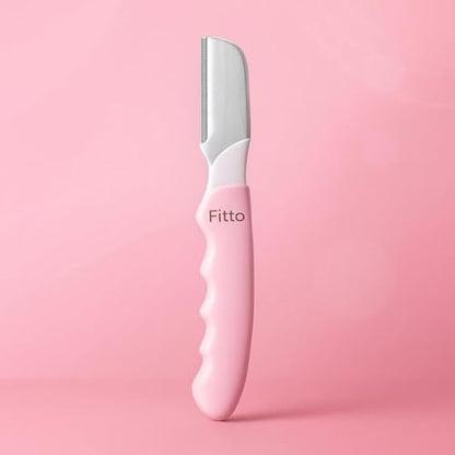 Eyebrow Razor Pink - Facial Hair Remover & Dermaplaning Tool, Precision Eyebrow Shaver for Women, Safe Face Razor & Brow Trimmer