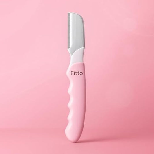 Eyebrow Razor Pink - Facial Hair Remover & Dermaplaning Tool, Precision Eyebrow Shaver for Women, Safe Face Razor & Brow Trimmer
