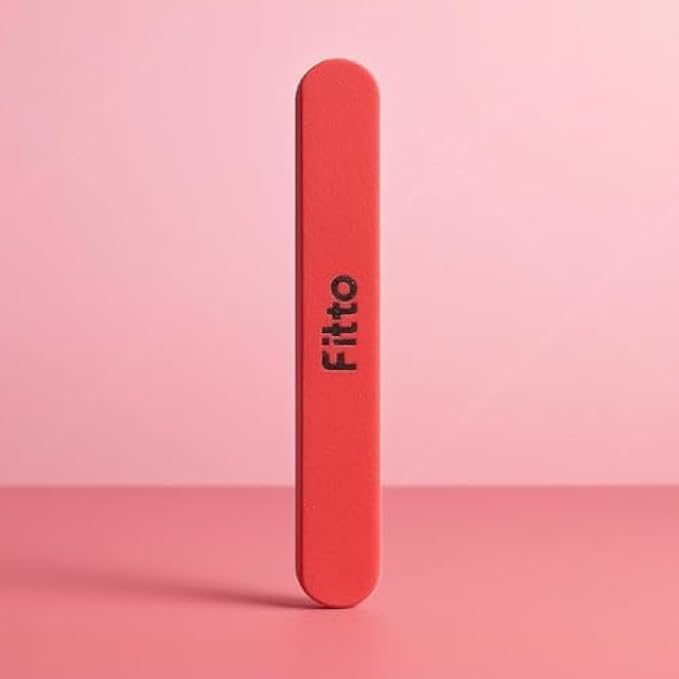 Red Nail Filer Emery Board Nail File for Manicure & Pedicure, Portable Double-Sided Nail Buffer