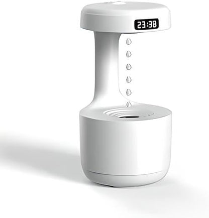 Mist Humidifiers, Bedroom, Cute Water Drops, Light Effects, Air Diffuser, For Baby Home Office, White