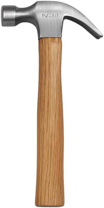 Claw Hammer 500g - 500g Hand Hammer for Carpentry & DIY, Nail Puller with Ergonomic Handle