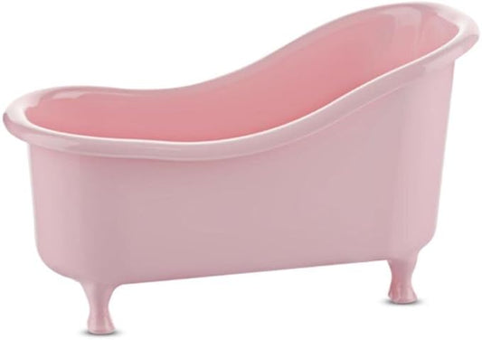 Fitto Decorative Mini Tub Shaped Multi-Purpose Bathroom Organizer Basket, Pink