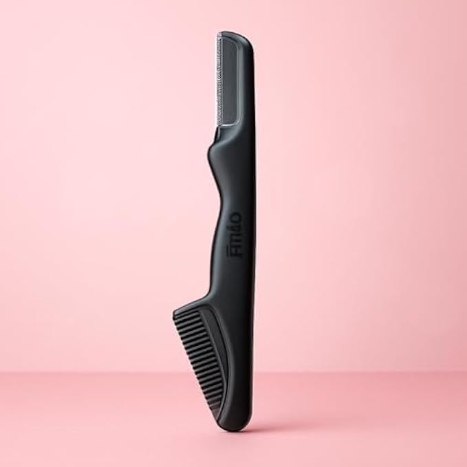 144 Pieces Eyebrow Razors with Comb (Black - Precision Facial Razor for Eyebrow Shaping – Trimming & Dermaplaning Face Hair Remover)