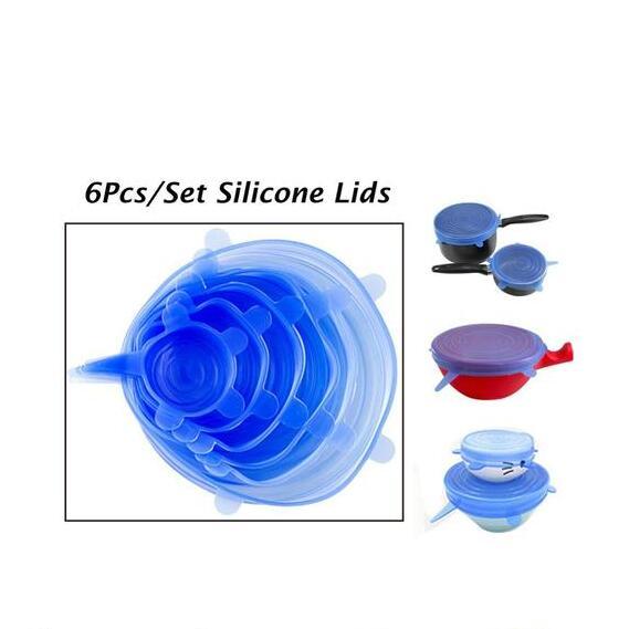 Eco-Friendly Silicone Stretch Lids - Reusable Food Storage Solution