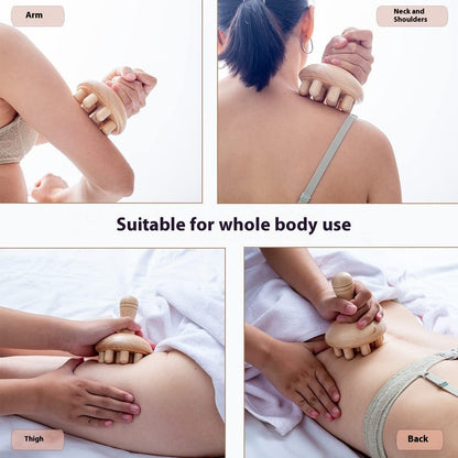 Natural Wood Massage Comb for Relaxation and Wellness
