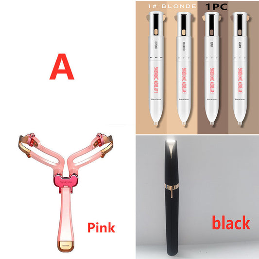 Eco-Friendly Eyebrow Trimmer Set - Manual & Electric Options