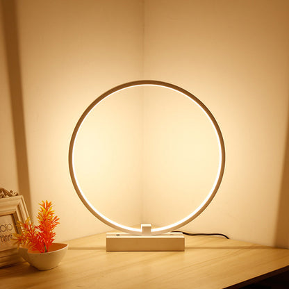 Energy-Efficient Circular LED Table Lamp for Modern Homes