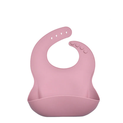 Eco-Friendly Silicone Bibs with Catch Pocket - BPA Free, Dishwasher Safe