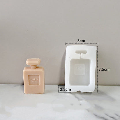 Perfume Bottle Shaped Decorative Candles - Eco-Friendly Wax, Multi-Use Decor