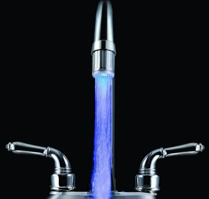 LED Faucet Light with Temperature-Indicating Colors