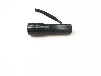Eco-Friendly Rechargeable Black Flashlight - Durable & Sustainable Lighting
