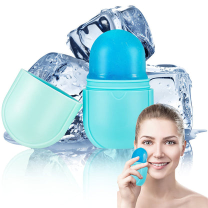 Light Blue Reusable Ice Roller for Skin Care and Wellness