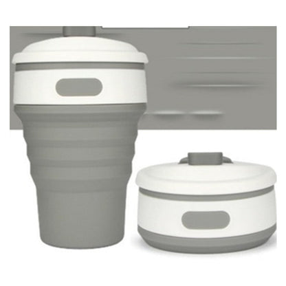 Collapsible Travel Cup - Eco-Friendly Reusable Silicone Cup for On-the-Go