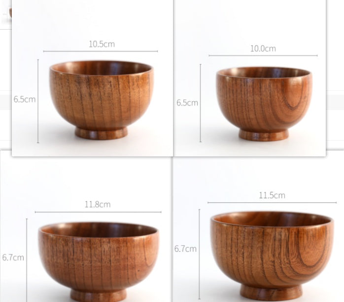 Eco-Friendly Wooden Bowls - Sustainable Kitchenware for Zero-Waste Living