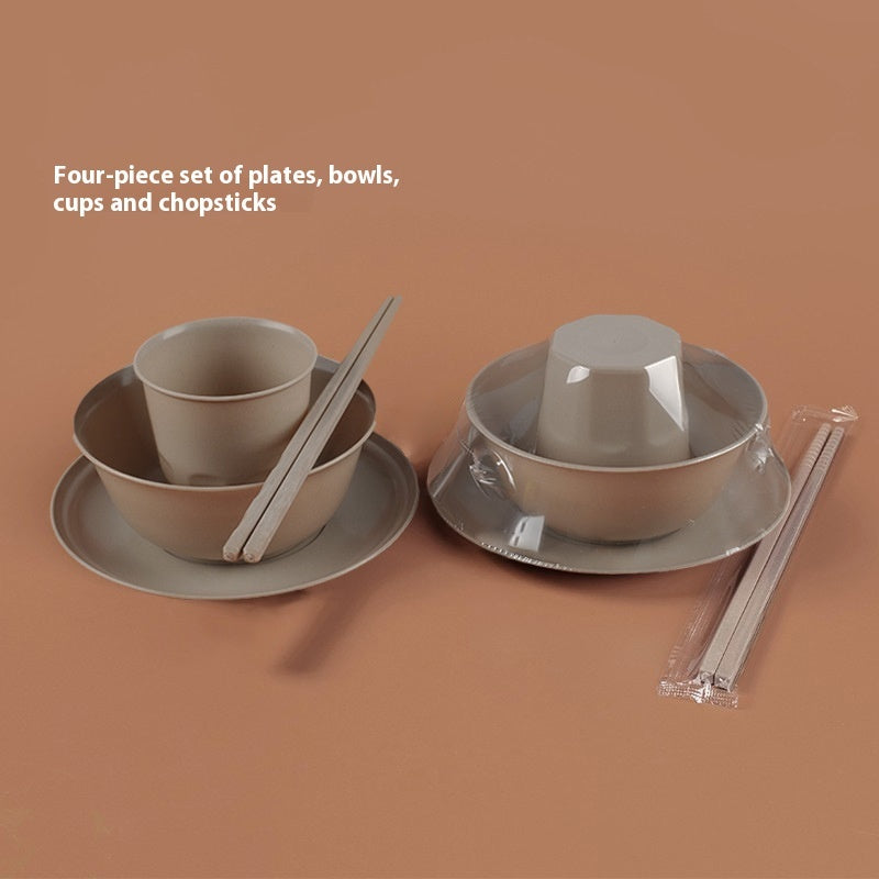 Eco-Friendly Bamboo Spoon and Bowl Set - Sustainable Dining Essentials