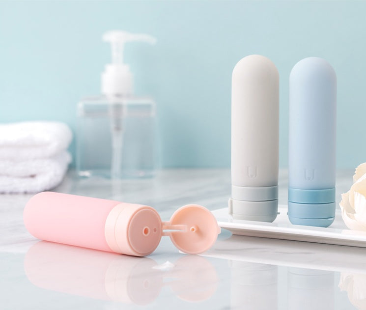 Eco-Friendly Refillable Travel Bottles - Silicone, Compact, Sustainable