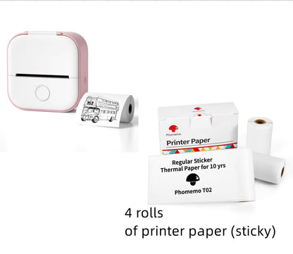 Compact Eco-Friendly Portable Label Printer for Home Organization