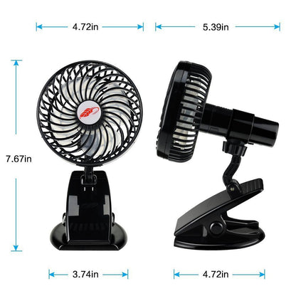 Portable Energy-Efficient Clip-On Fan for Home and Office