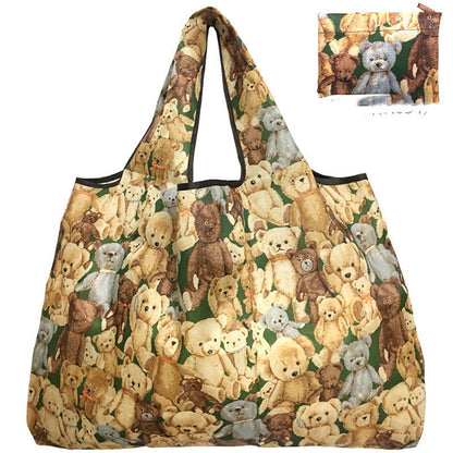 Eco-Friendly Reusable Shopping Bag - Durable Floral Tote for Groceries